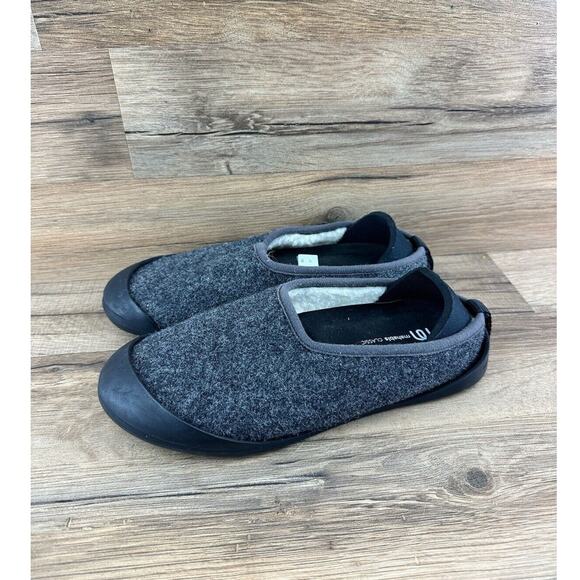 Mahabis Classic Dark Grey Wool / Yellow Soles Slippers Size EU 37 US 6.5 - Picture 1 of 7